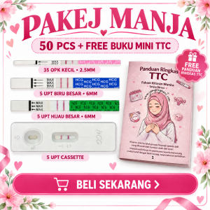 Pakej Manja Combo 50 Pcs Mixed OPK Strip 2.5mm, UPT Strip 6mm, Cassett